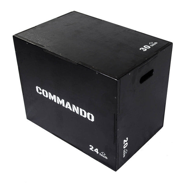 Commando Power Box 3 in 1 Wooden Plyo Box