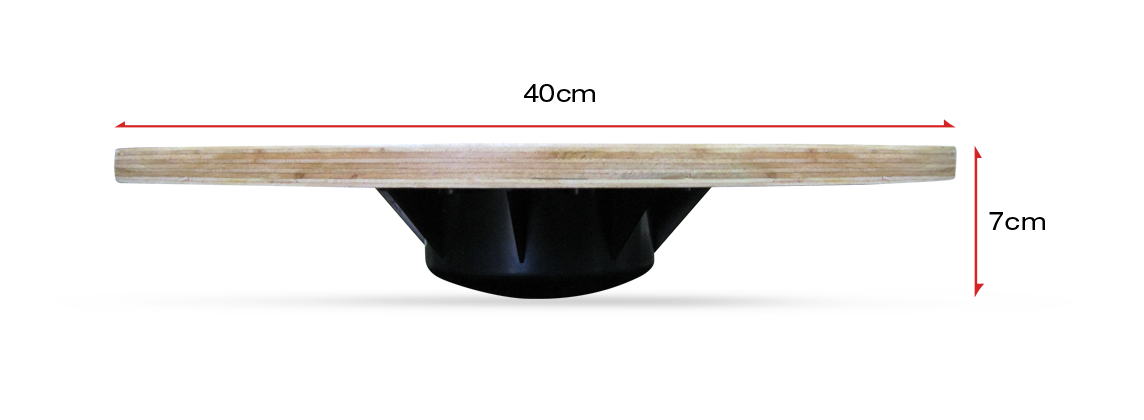 Wooden balance board grip bosu trainer