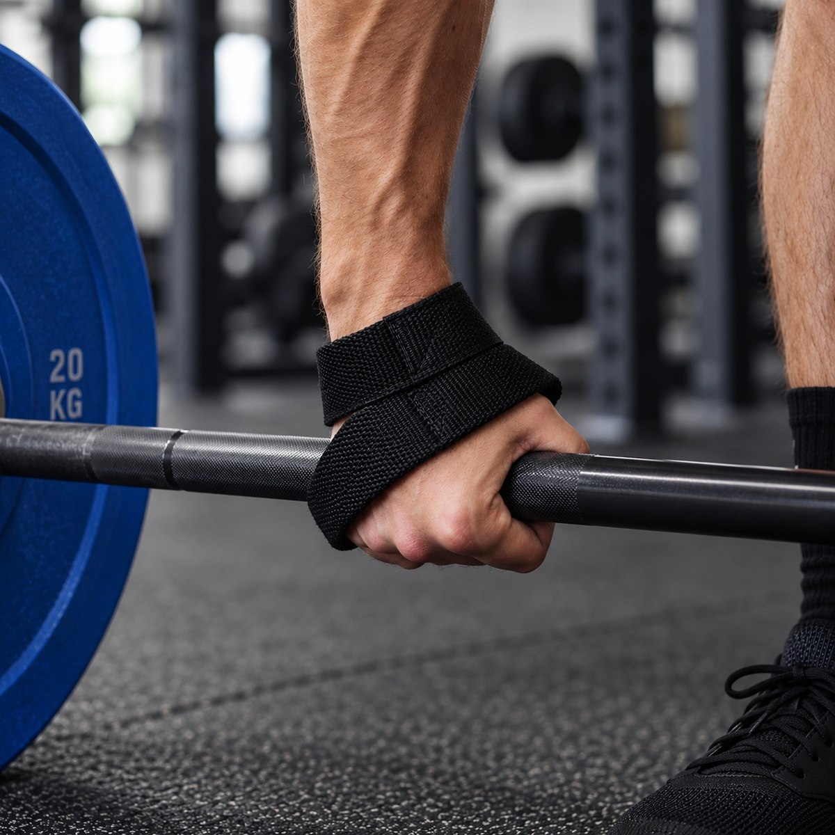 Powerlifting straps Figure 8