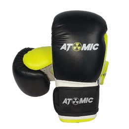 Atomic PU Fitness Glove Black/Yellow [Size: 10oz]