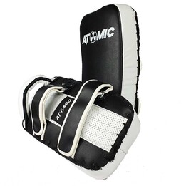 Atomic Pro Leather Curved Thai Pads - Blk/Wht