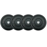Black Olympic Bumper Weight Plates Each 10kg