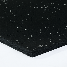 15mm Commercial Gym Tile with Coloured Flecks [Fleck Colour: Grey Fleck]