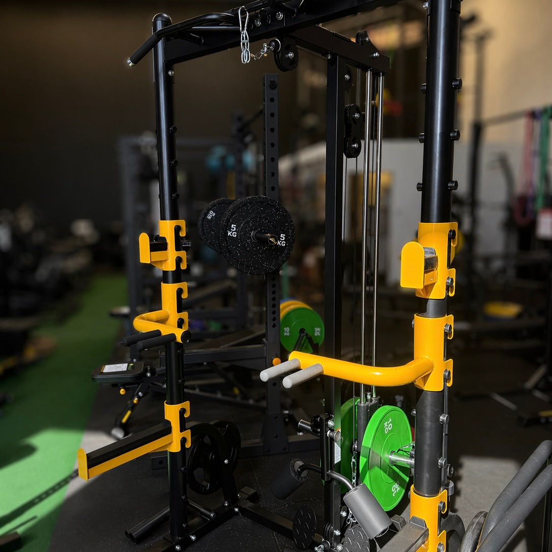 Commando Deluxe Elite Half Rack with Lat/Low Row