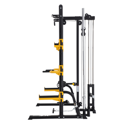 AFE Deluxe Elite Half Rack with Lat/Low Row