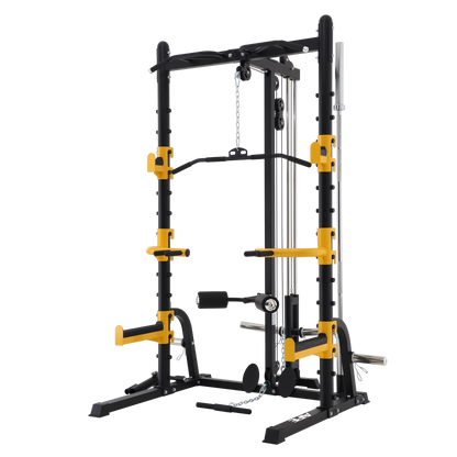 AFE Deluxe Elite Half Rack with Lat/Low Row