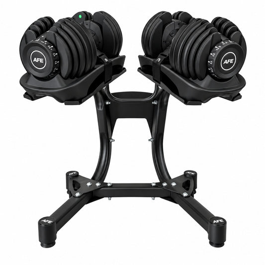 AFE 24kg Adjustable Dumbbell Set with Stand