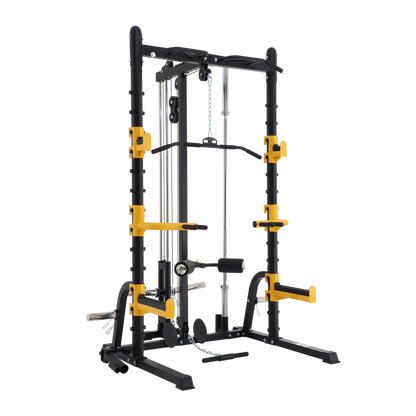 AFE Deluxe Elite Half Rack with Lat/Low Row