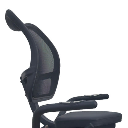 Athletic 350BH padded seat, mesh backrest and side handles