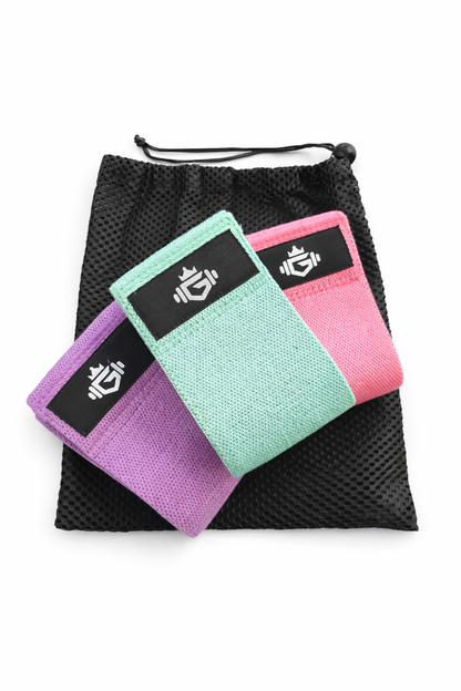 GymKing Fabric Booty Band Set 3