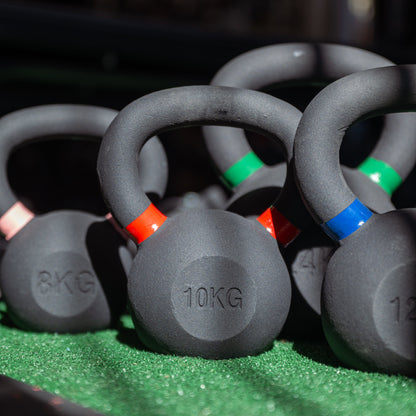 Cast Iron Kettlebell with Coloured Handle