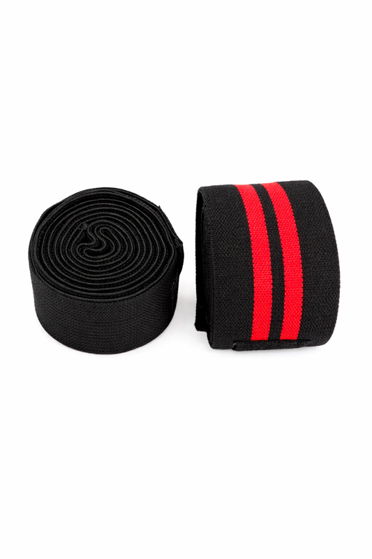 Revo Knee Wraps - 78" Heavy-Duty Elastic Weightlifting Knee Wraps