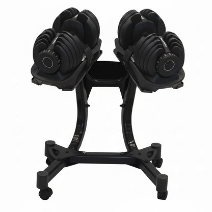 24kg Adjustable Dumbbell Set with Stand