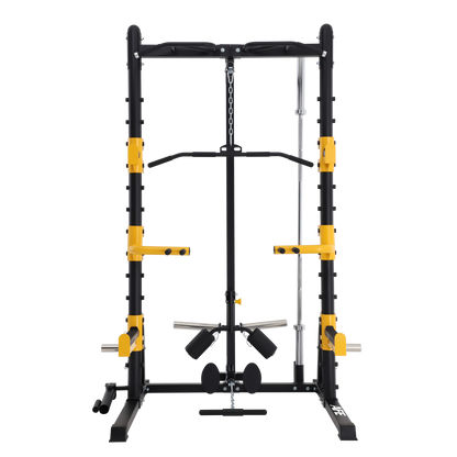 AFE Deluxe Elite Half Rack with Lat/Low Row