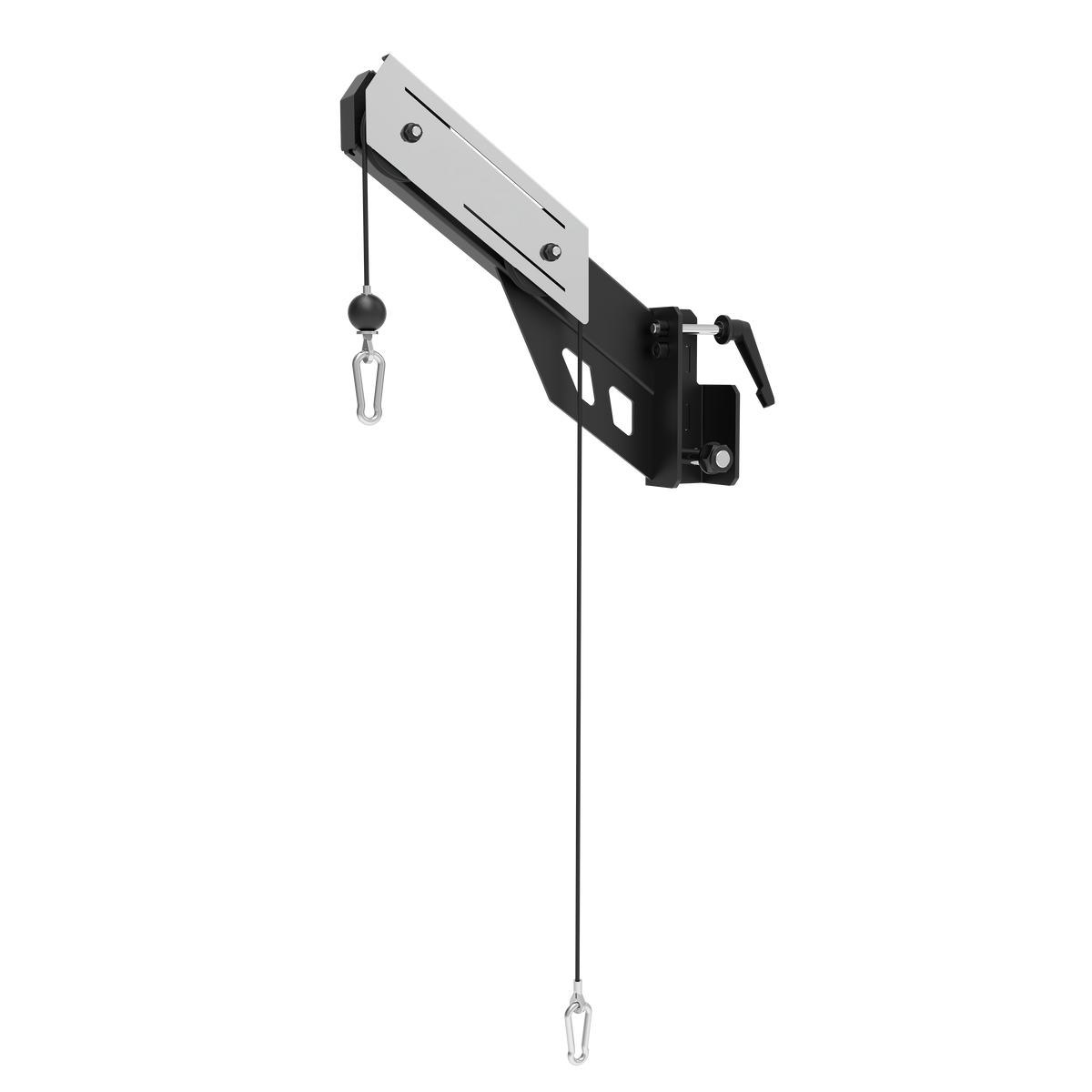 GymKing M75 lat pull down attachment with stainless shield, twin pulleys and cable