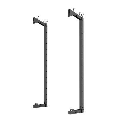 GymKing M75 Add-On A rear frame extension, pair of black steel rear uprights