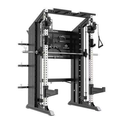 GymKing M75 Commercial Multi Function Centre, power rack with Smith machine and cable trainer