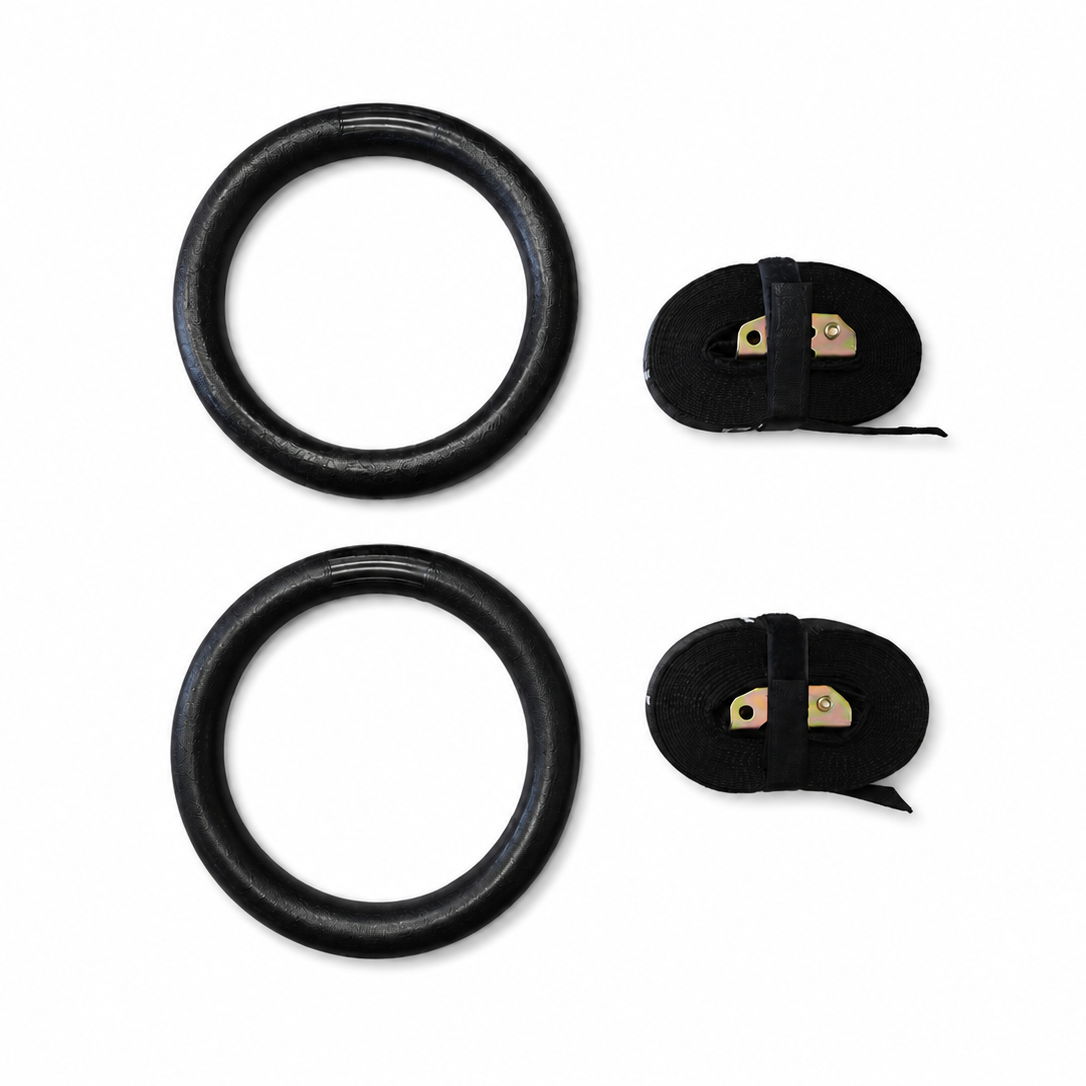 Gymnastics Gym Rings - Black