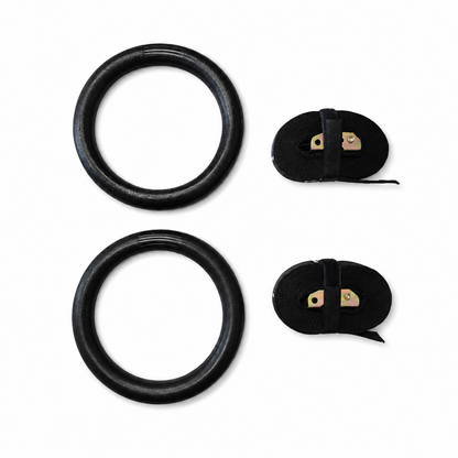 Gymnastics Gym Rings - Black