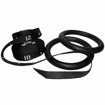 Gymnastics Gym Rings - Black