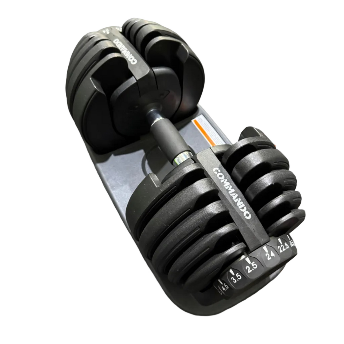 24kg Adjustable Dumbbell Set with Stand