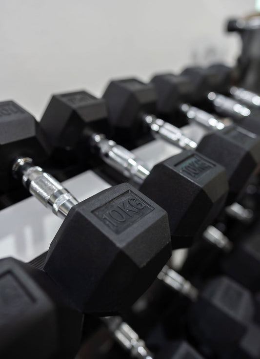 Rubber Hex Dumbbell