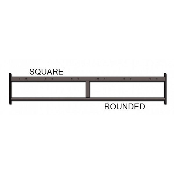 Long Double Chin Up Bar Square + Round