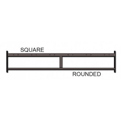 Long Double Chin Up Bar Square + Round