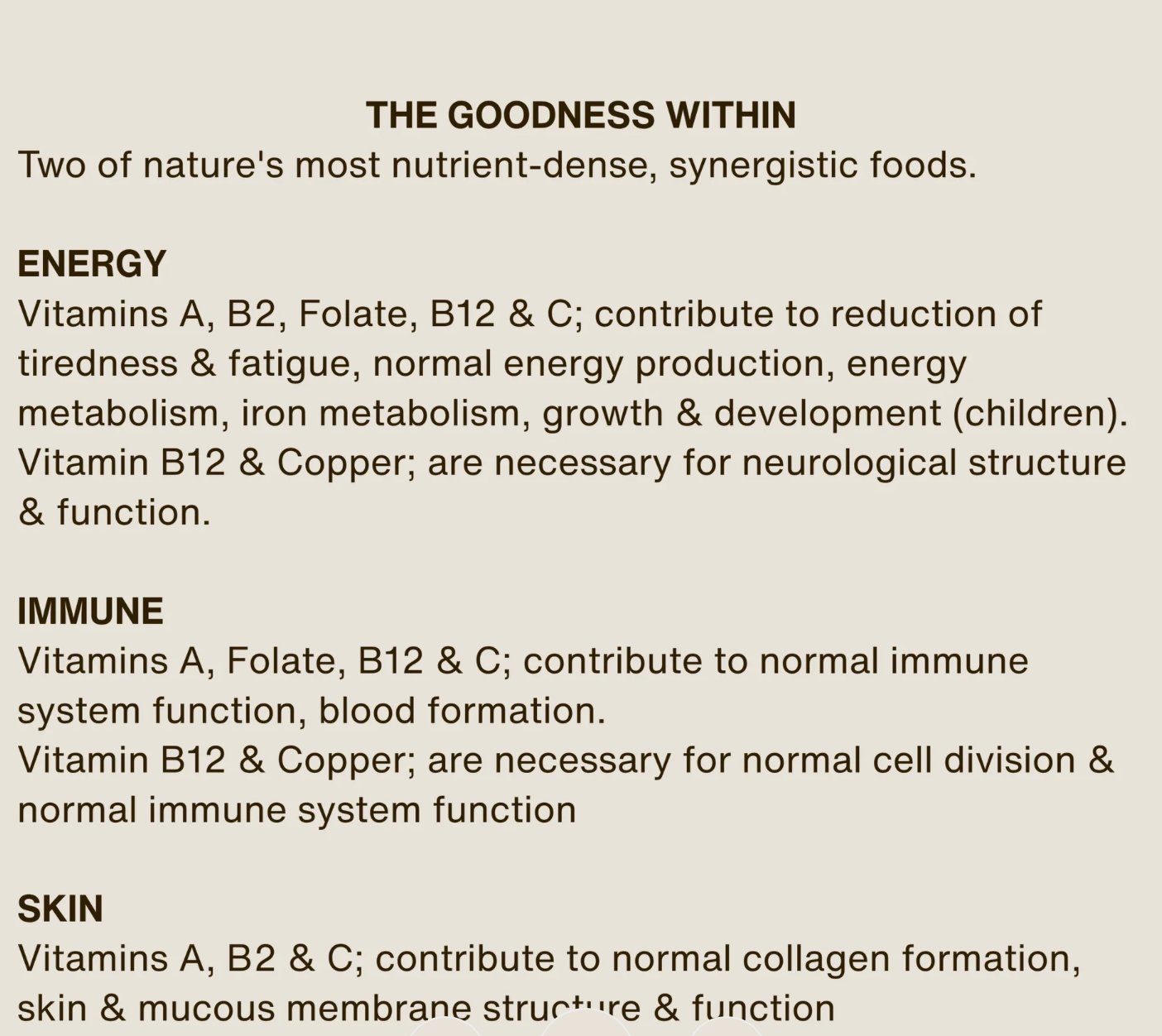 Organic Beef Liver & Acerola Cherry Whole food Supplement