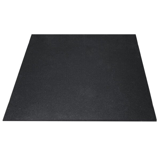 Rubber Gym Flooring 1m x 1m x 10mm Black