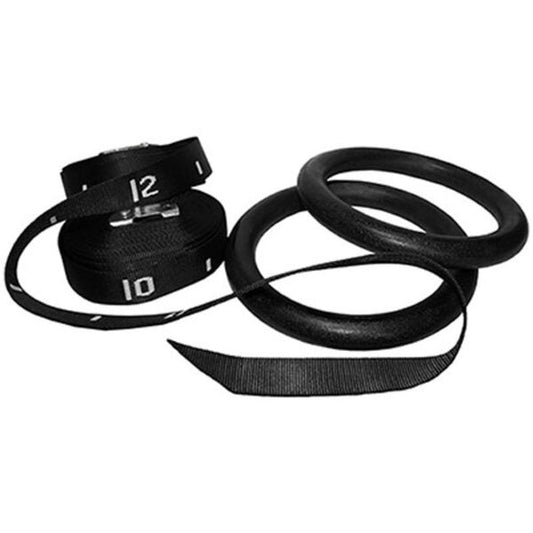 Gymnastics Gym Rings - Black