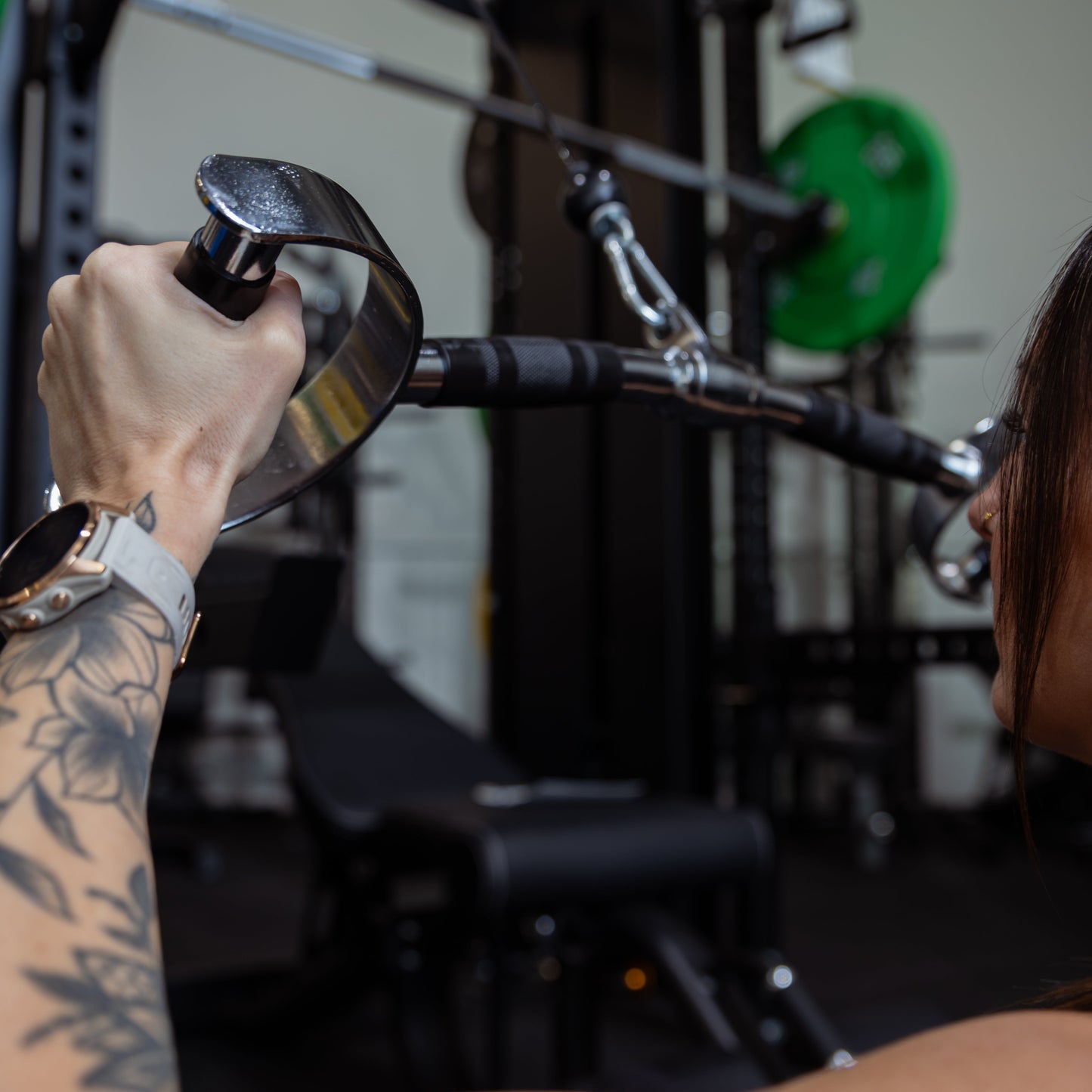 Revolving D Handle Row Lat Bar