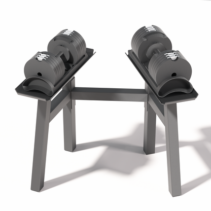 adjustable dumbbells 40kg rack