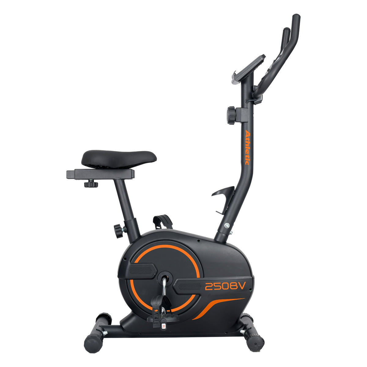 Athletic 250BV manual upright exercise bike, side view