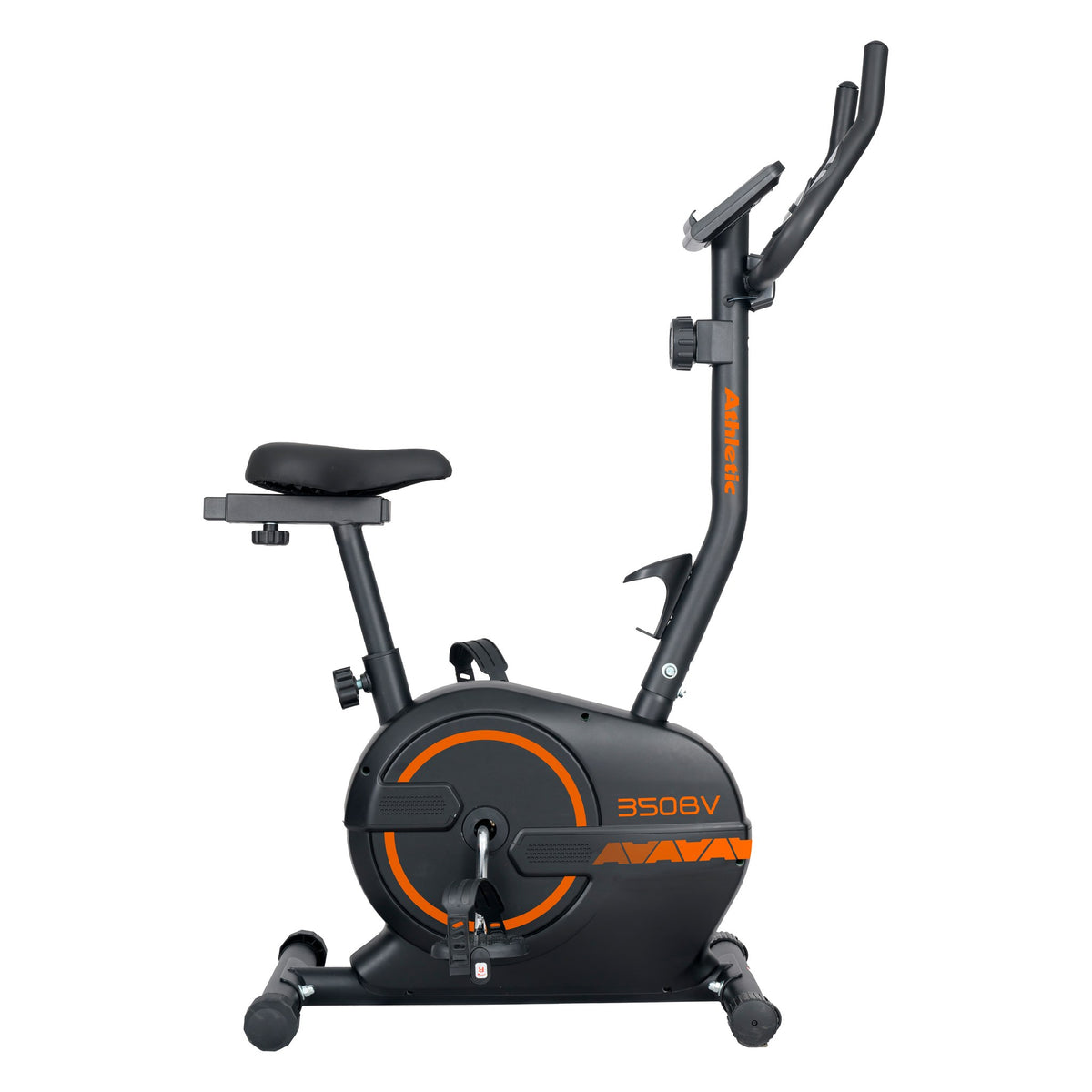 Athletic 350BV manual upright exercise bike, side view