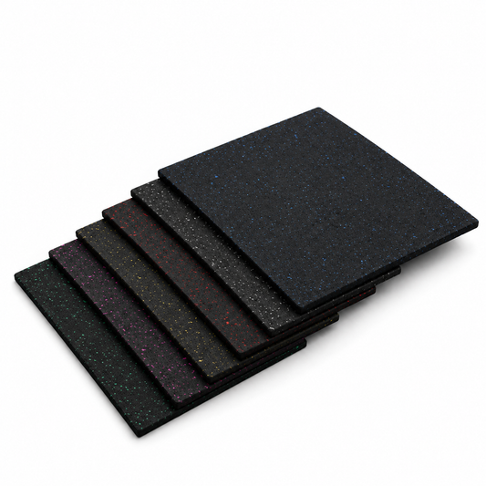 Commercial Rubber Gym Flooring 1m x 1m x 15mm (Fleck)