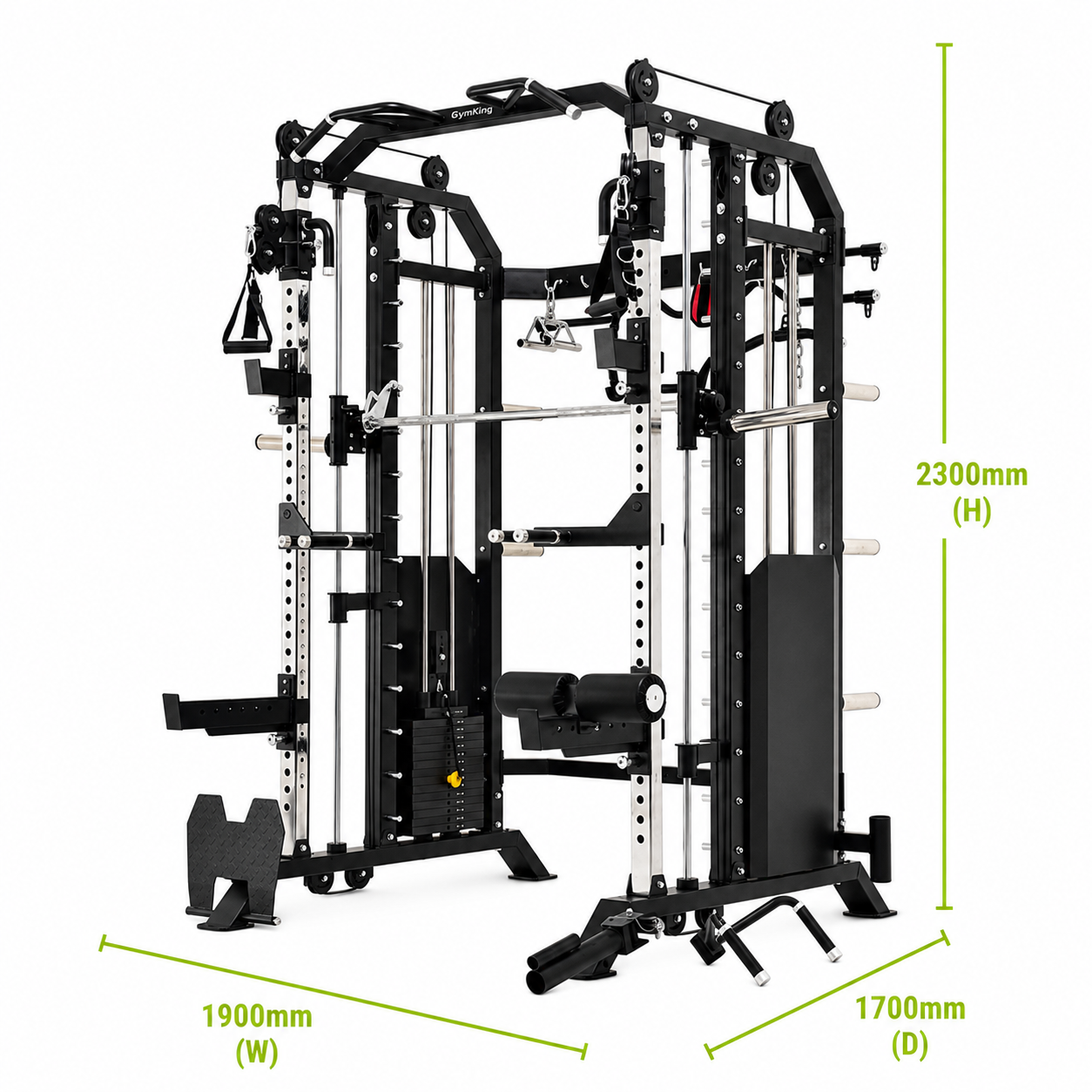 GymKing GK-6000 Commercial Multi Functional Trainer | Smith Machine & Functional Trainer