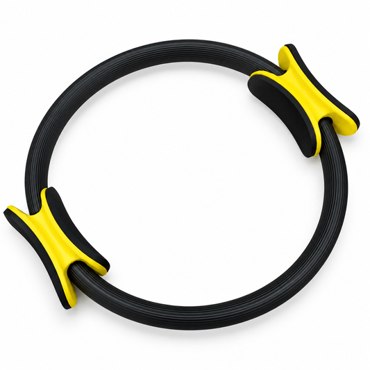 Gymking 38cm Pilates ring in yellow and black