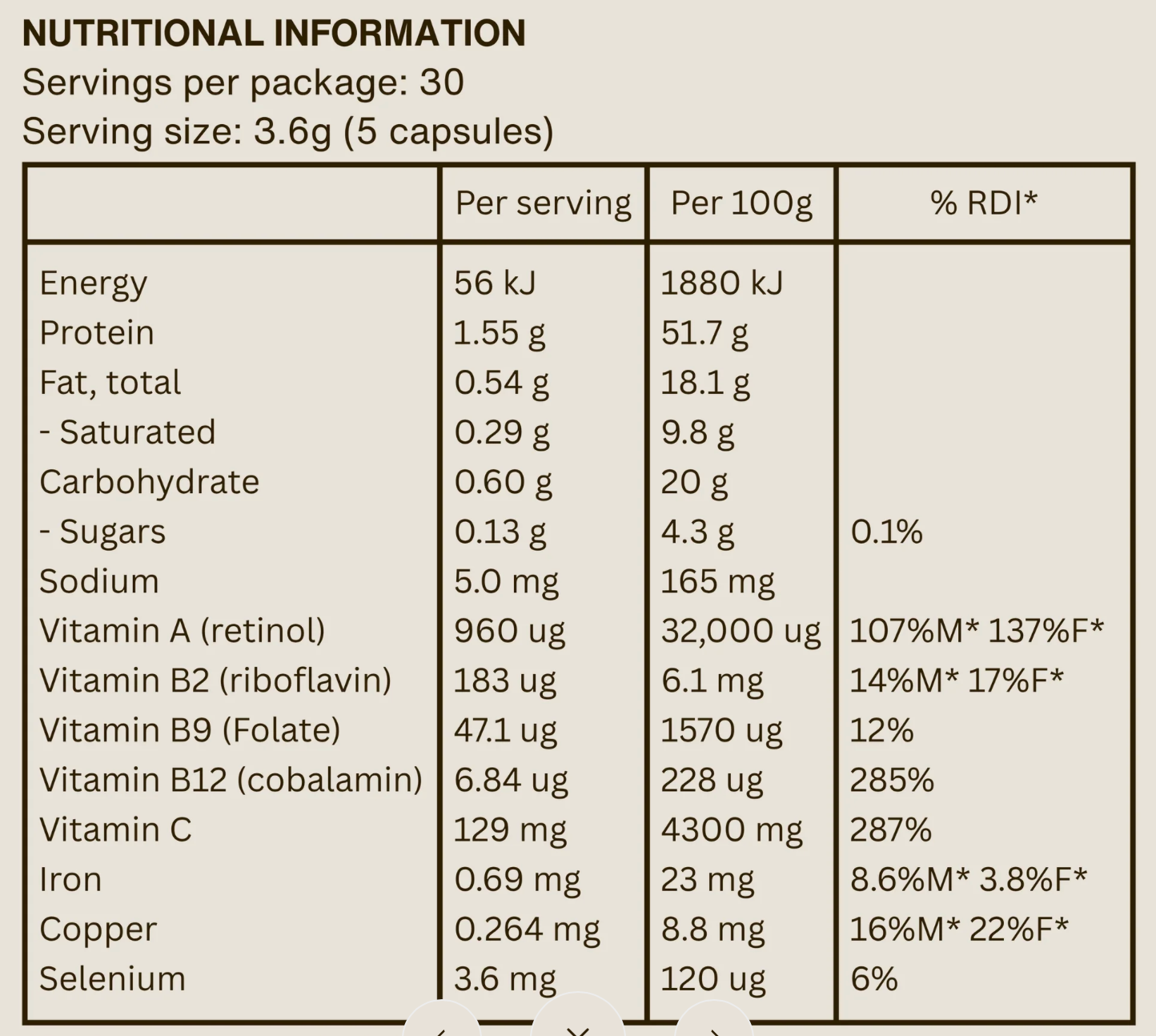 Body Templ Beef Liver Capsules | 150 capsules 
