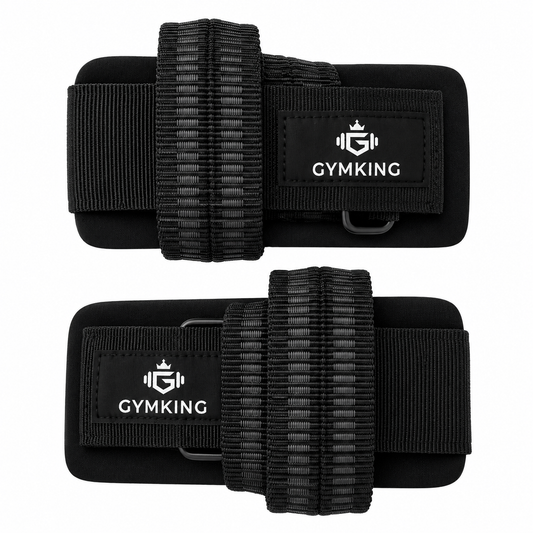 Gymking Powerlifting Straps with velcro wrist wrap