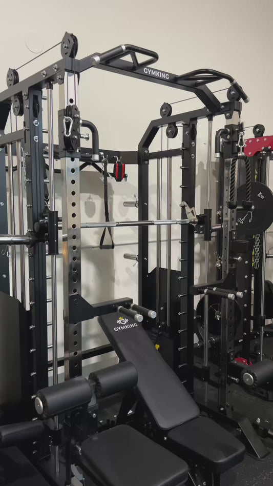 GymKing GK-6000 Commercial Multi Functional Trainer | Smith Machine & Functional Trainer
