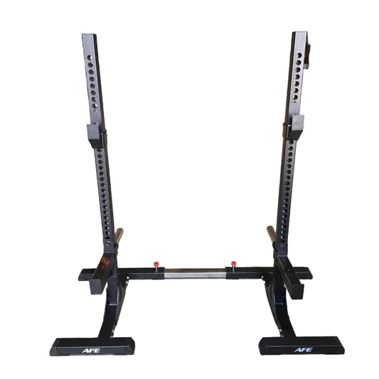 AFE Heavy Duty Adjustable Squat Stands with Dip Handle