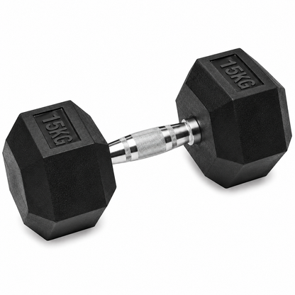 Rubber Hex Dumbbell