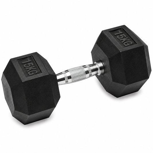 Rubber Hex Dumbbell