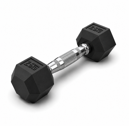 Rubber Hex Dumbbell