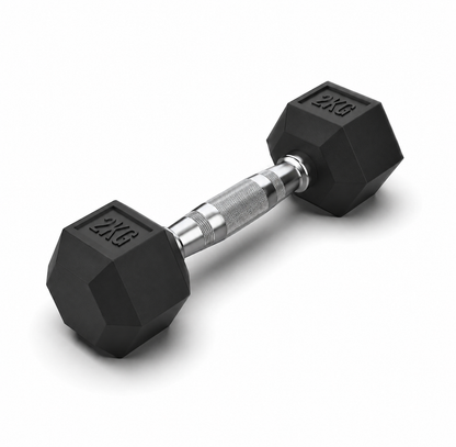 Rubber Hex Dumbbell