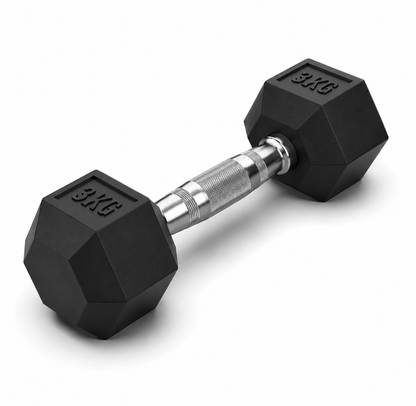 Rubber Hex Dumbbell