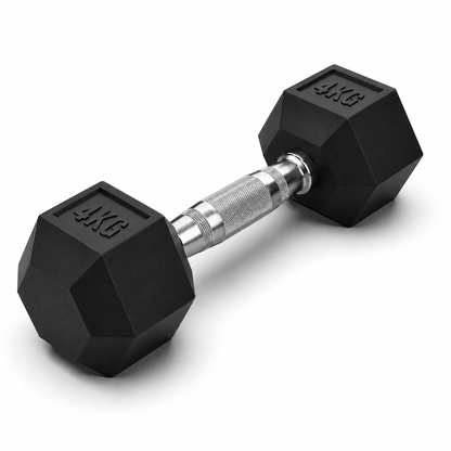 Rubber Hex Dumbbell