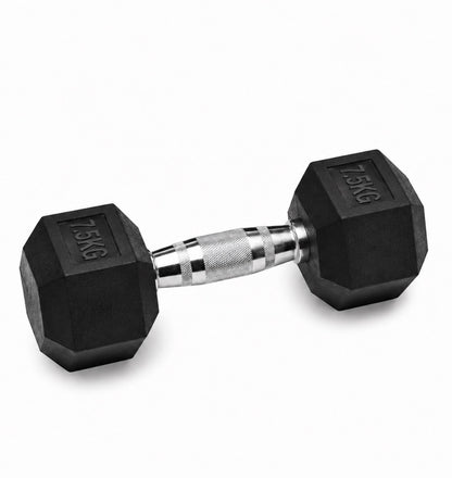 Rubber Hex Dumbbell