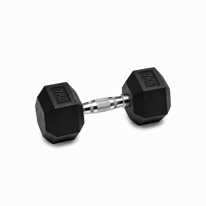 Rubber Hex Dumbbell